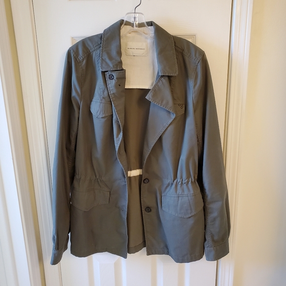 Banana Republic Jackets & Blazers - Banana Republic woman's tunnel waist jacket,  color: green night,  size: 10 tall